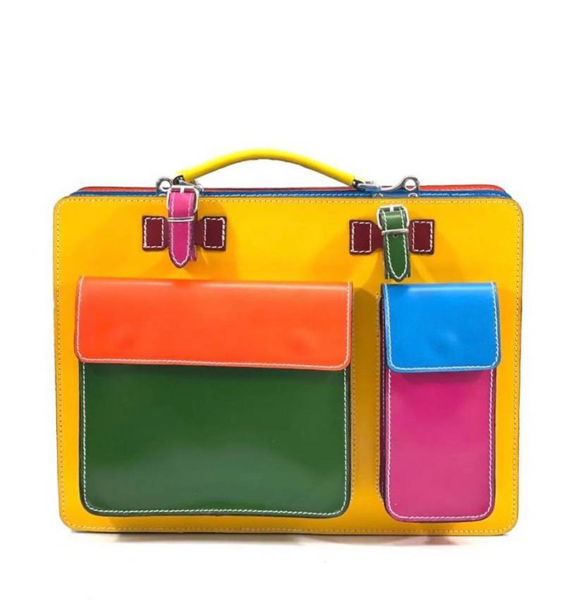 BZNA Aktentasche Siria Designer Handtasche Business Bunt Tasche von BZNA