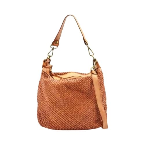 BZNA Bag Briana Cognac Italy Designer Damen Handtasche Schultertasche Tasche von BZNA