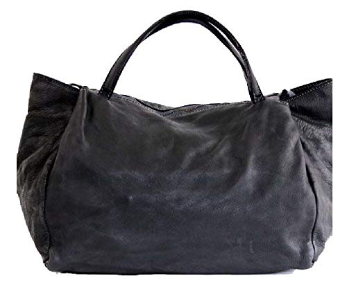 BZNA Bag Diana schwarz nero Italy Designer Damen Handtasche Schultertasche Tasche Leder Shopper Neu von BZNA