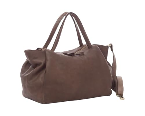 BZNA Bag Diana taupe Italy Designer Damen Handtasche Schultertasche Tasche Leder Shopper Neu von BZNA