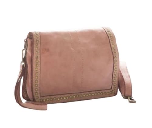 BZNA Bag Gil Rosa Italy Designer Clutch Umhängetasche Damen Handtasche Schultertasche Tasche Leder Shopper Neu von BZNA