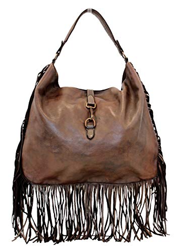 BZNA Bag Napoli braun Italy Designer Damen Handtasche Ledertasche Schultertasche Tasche Leder Shopper Neu von BZNA