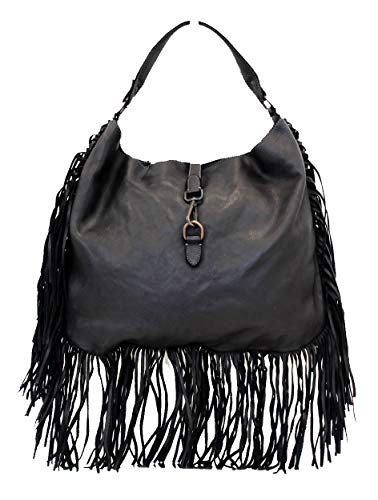 BZNA Bag Napoli schwarz Italy Designer Damen Handtasche Ledertasche Schultertasche Tasche Leder Shopper Neu von BZNA