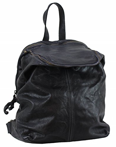 BZNA Bag Richie nero Backpacker Designer Rucksack Damenhandtasche Schultertasche Leder Nappa sheep ItalyNeu von BZNA