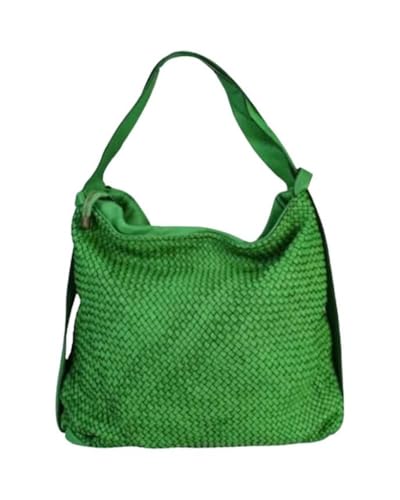 BZNA Bag Xari Grün Brilliant Backpacker Designer Rucksack Ledertasche Damenhandtasche Schultertasche Leder Italy Neu von BZNA