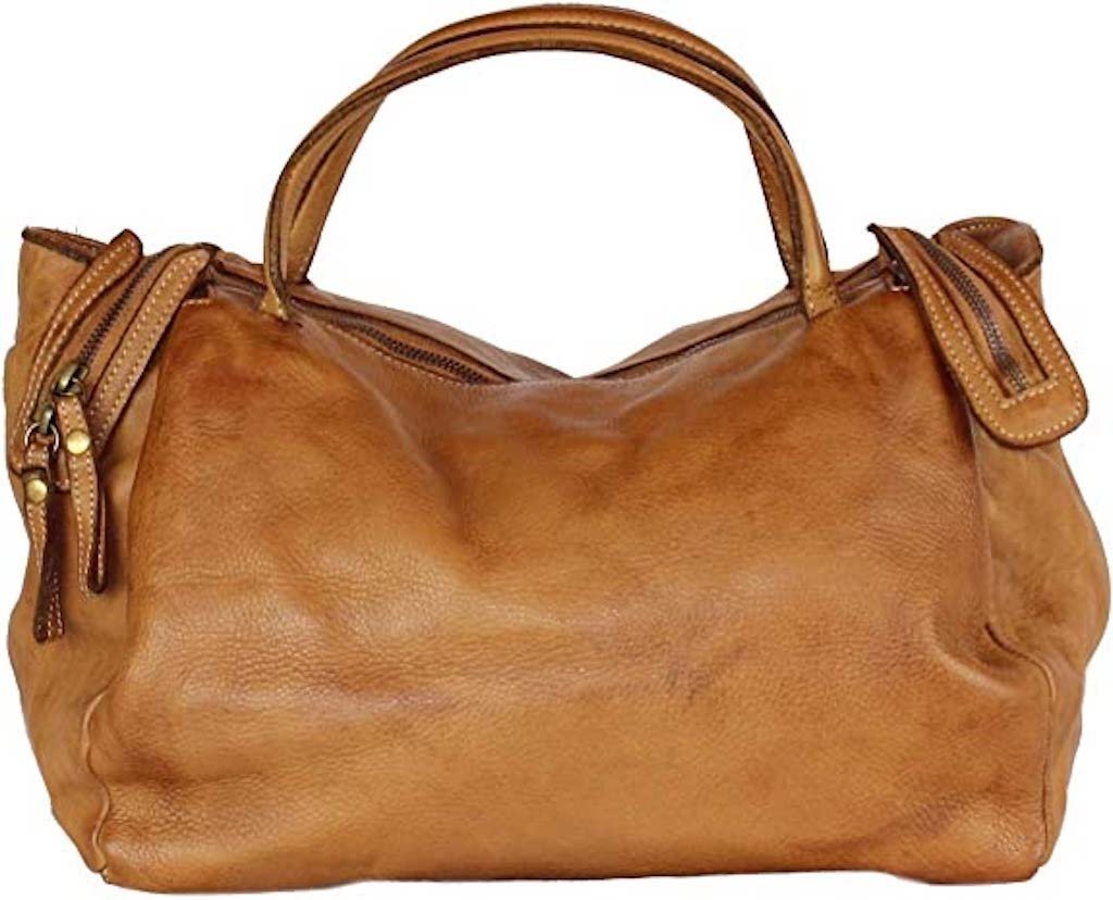 BZNA Handtasche Diana Designer Schultertasche Tasche Ledertasche, Weiches Leder von BZNA