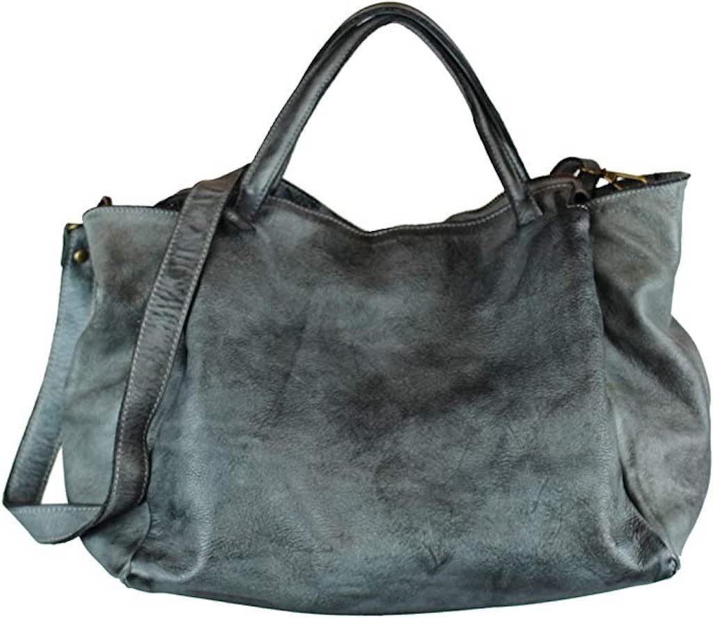 BZNA Handtasche Dianan Designer Tasche Ledertasche kurze Tagegriffe - Vintage, weiches Leder von BZNA