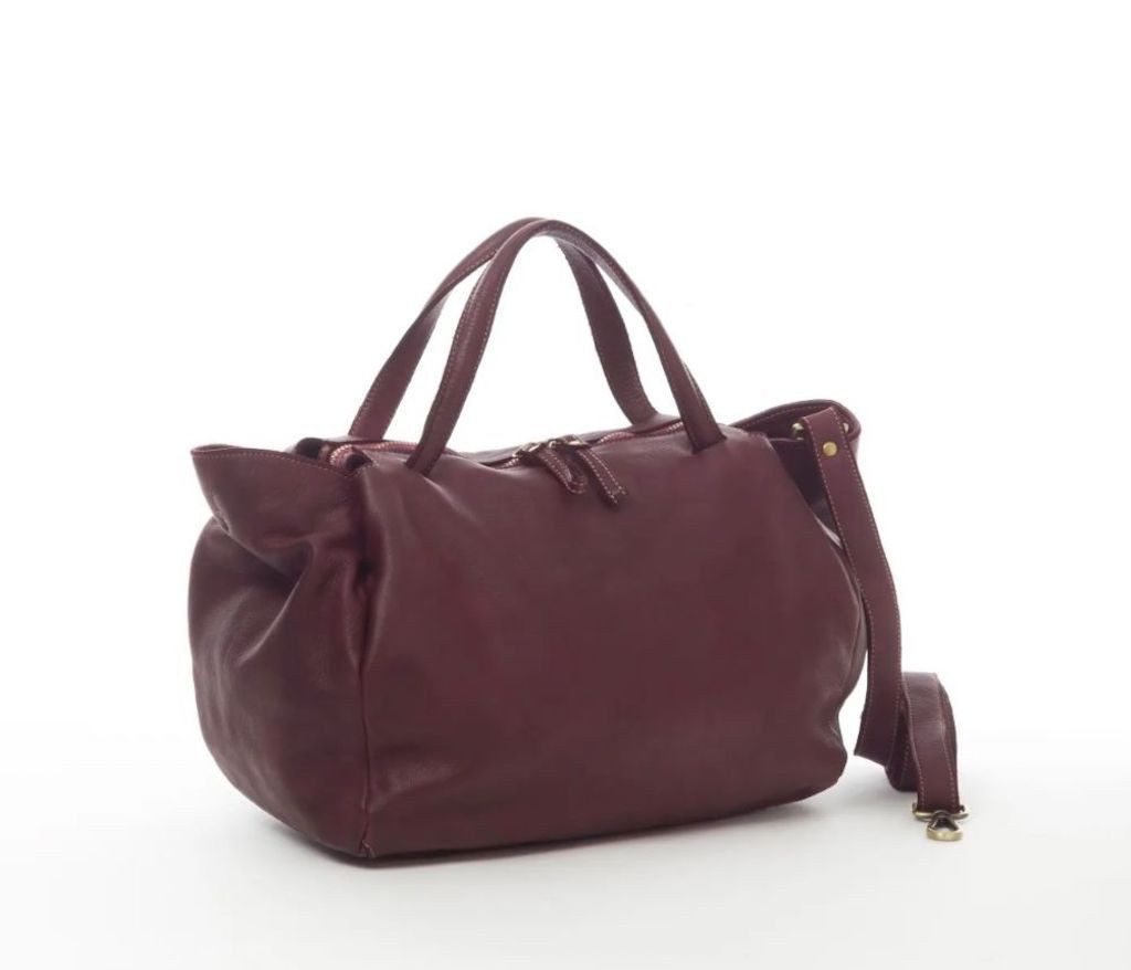 BZNA Handtasche Dianan Designer Tasche Ledertasche kurze Tragegriffe - Vintage, weiches Leder von BZNA