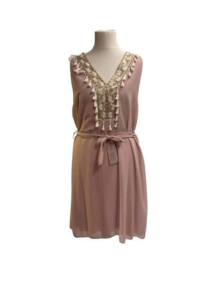 BZNA Midikleid Pailletten Fransen Kleid Tunika von BZNA