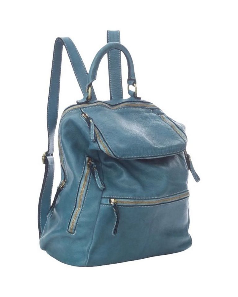 BZNA Rucksack Ben Designer Leder Backpacker, viele Fächer von BZNA