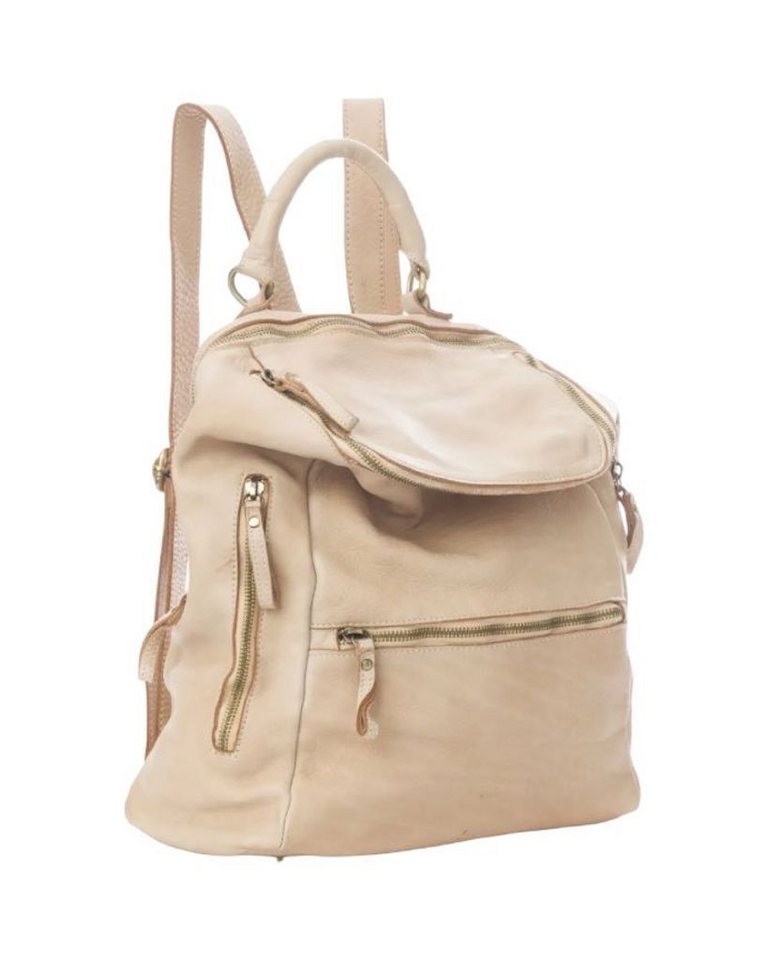 BZNA Rucksack Ben Designer Leder Backpacker, viele Fächer von BZNA