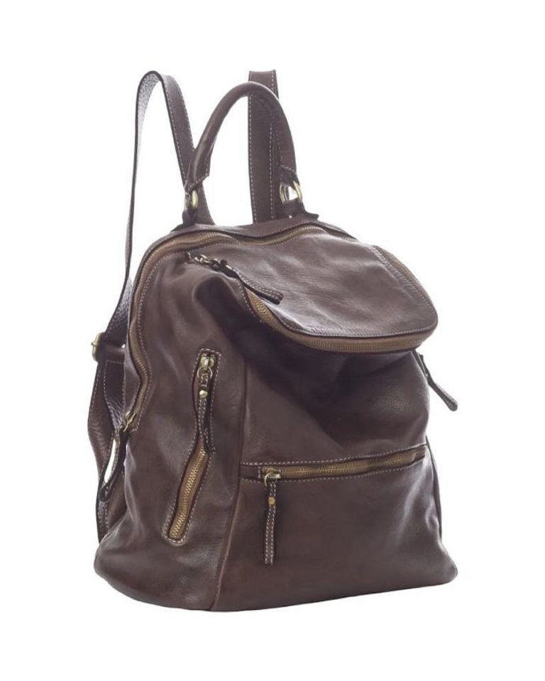 BZNA Rucksack Ben Designer Leder Backpacker, viele Fächer von BZNA