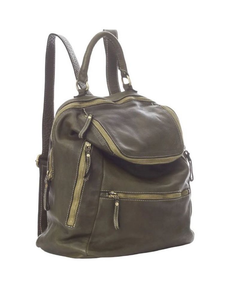 BZNA Rucksack Ben Designer Leder Backpacker, viele Fächer von BZNA