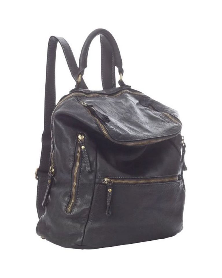BZNA Rucksack Ben Designer Leder Backpacker, viele Fächer von BZNA