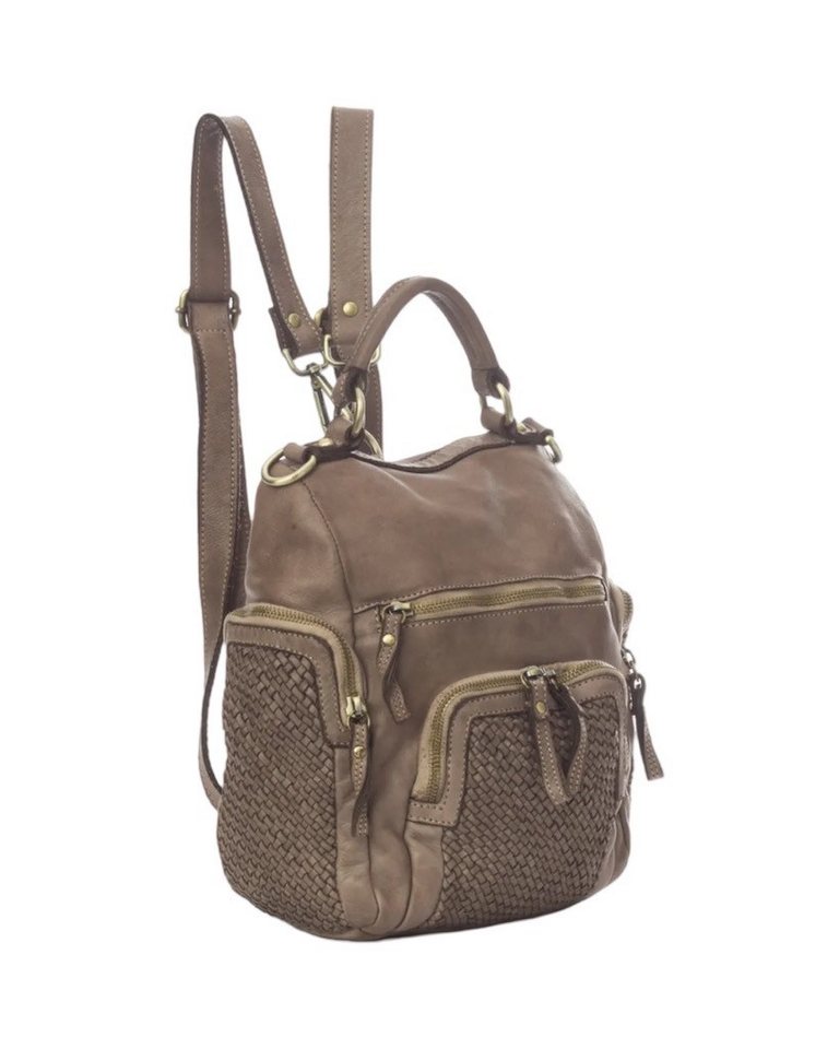 BZNA Rucksack Pia Backpacker Designer Lederrucksack von BZNA