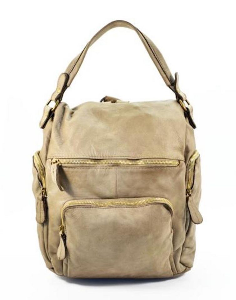BZNA Rucksack Stella Backpacker Designer Rucksack Damenhandtasche, Echtes Leder von BZNA