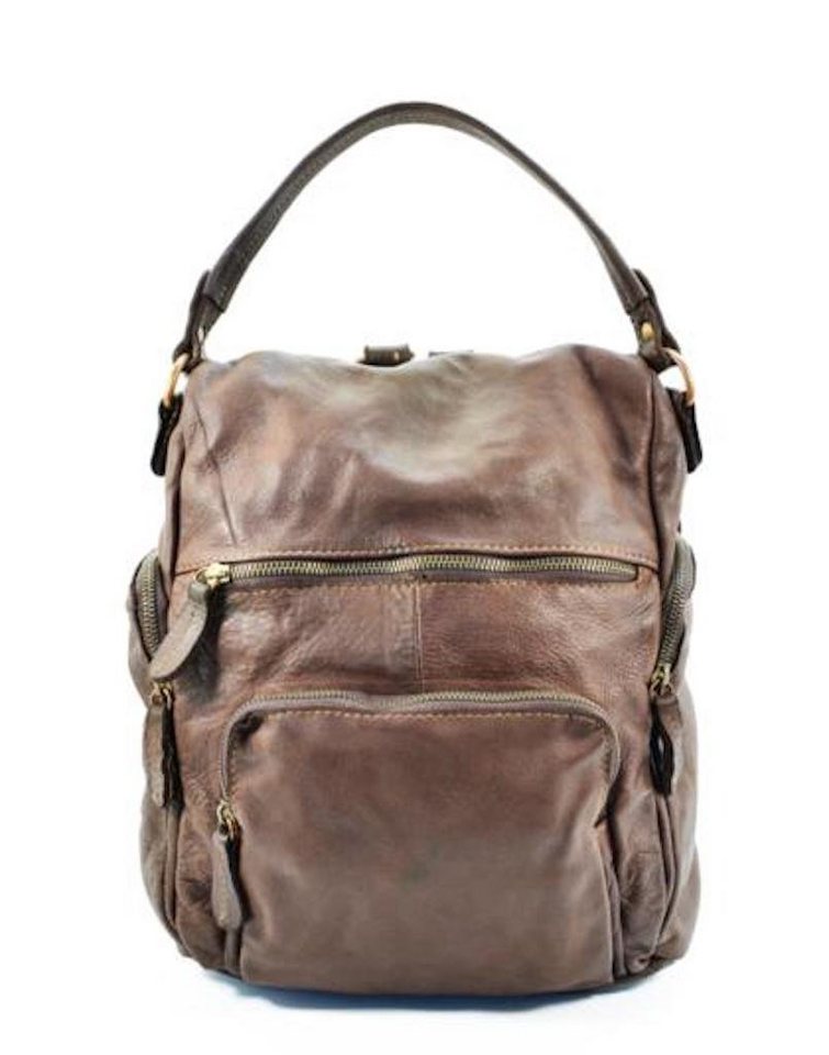 BZNA Rucksack Stella Backpacker Designer Rucksack Damenhandtasche, Echtes Leder von BZNA