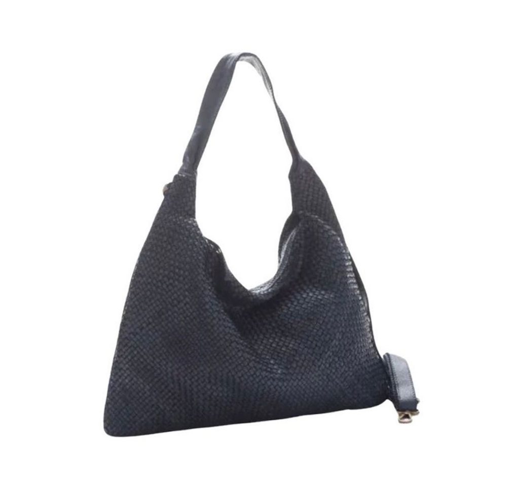 BZNA Schultertasche Mattia Italy Designer Damen Handtasche Shopper, Geflochtenes Leder von BZNA