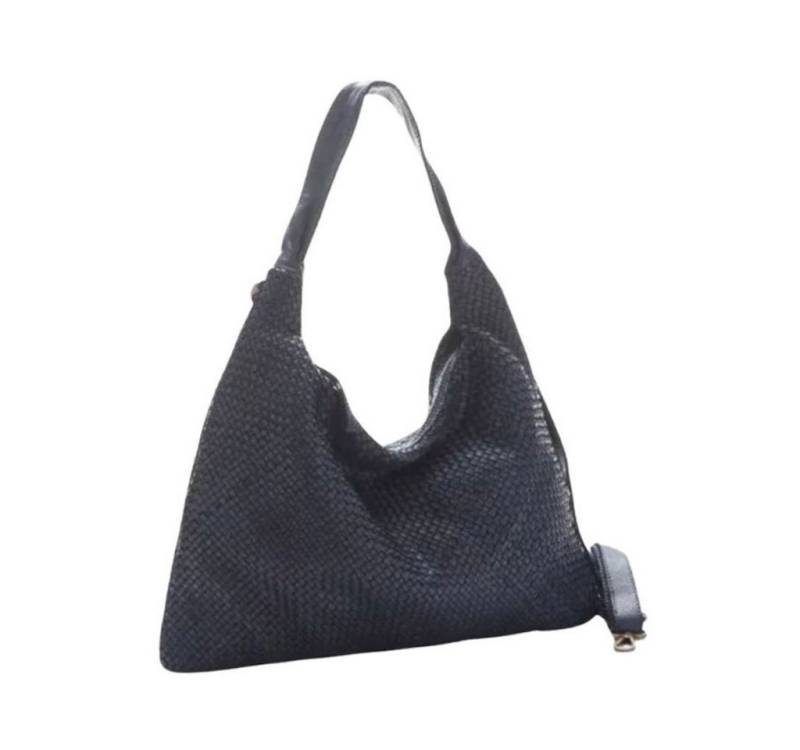 BZNA Schultertasche Mattia Italy Designer Damen Handtasche Shopper, Geflochtenes Leder von BZNA