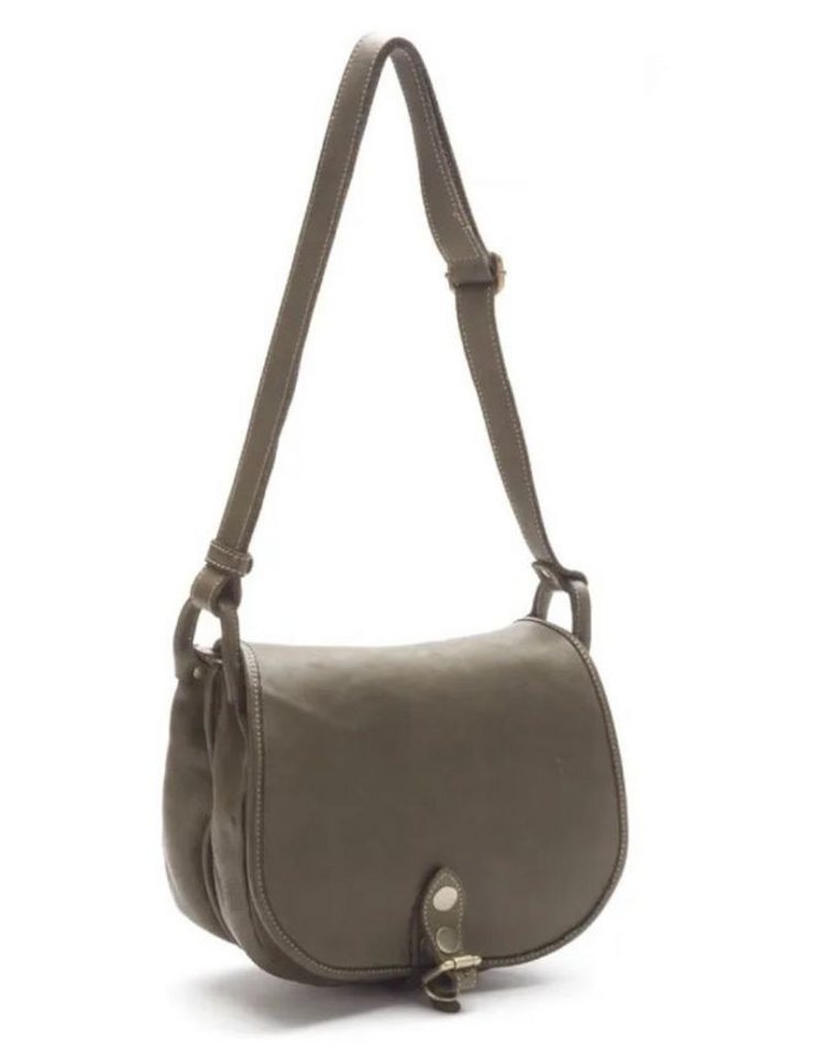 BZNA Schultertasche Taina Italy Designer Handtasche Ledertasche Umhängetasche, glattes Leder von BZNA