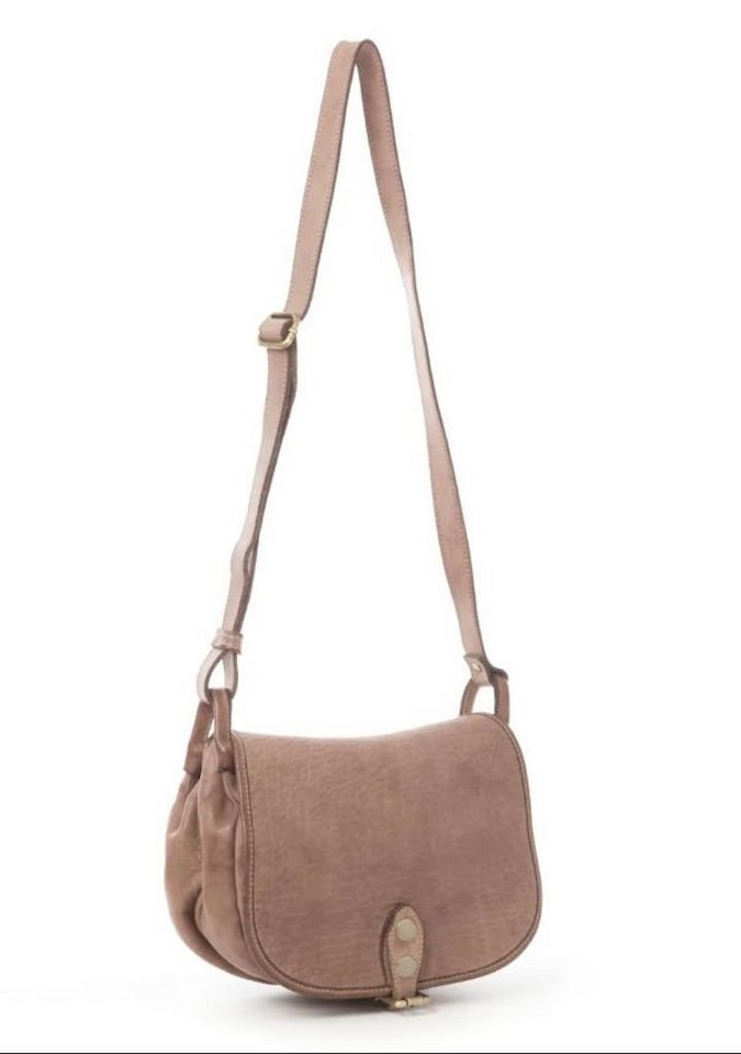 BZNA Schultertasche Taina Italy Designer Handtasche Ledertasche Umhängetasche, glattes Leder von BZNA