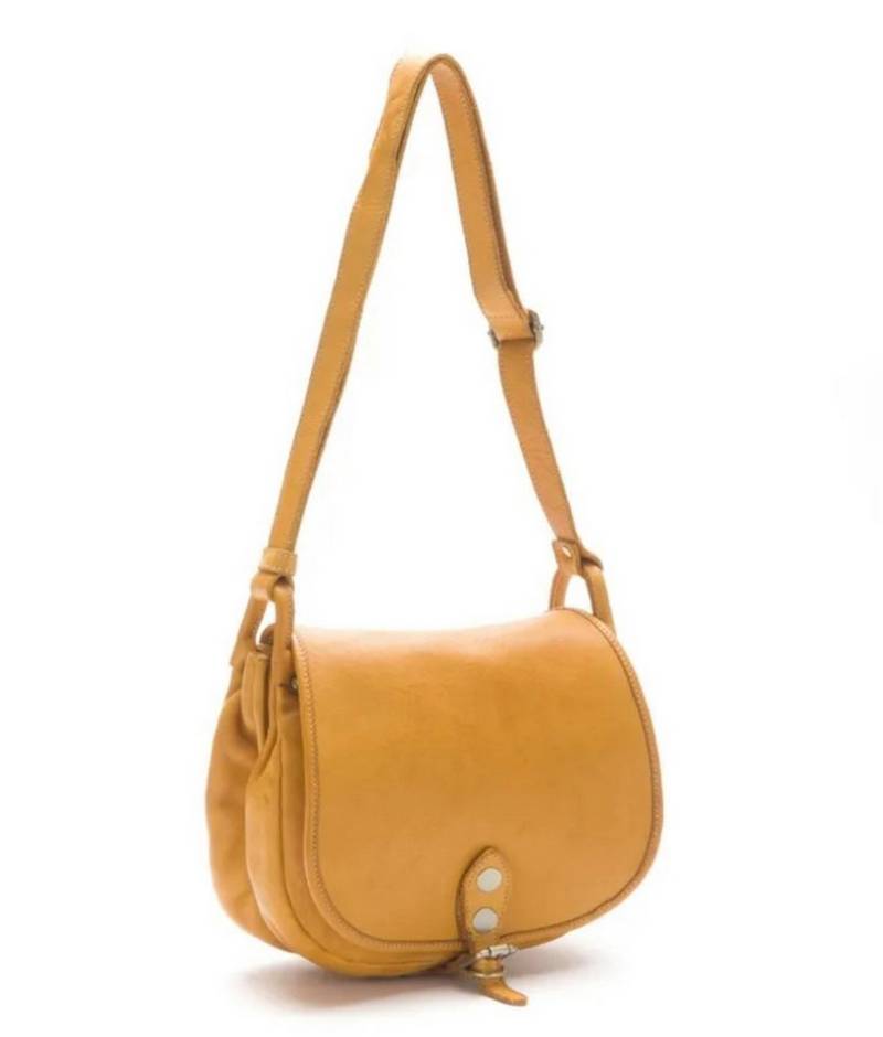 BZNA Schultertasche Taina Italy Designer Handtasche Ledertasche Umhängetasche, glattes Leder von BZNA