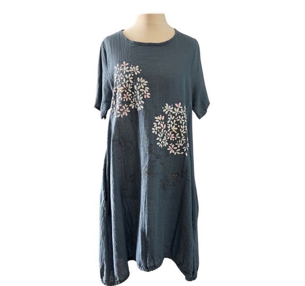 BZNA Shirtkleid Ban Damen Blumen Muster Tunika Kleid mit Perlen von BZNA