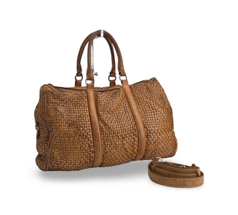 BZNA Shopper BZNA Schultertasche Tinia Pepper Italy Designer Damen Handtasche Leder von BZNA