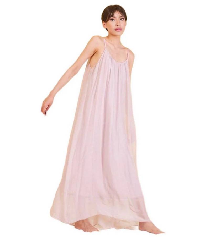 BZNA Sommerkleid Langes Ibiza Boho Style Sommerkleid aus Seidenchiffon Seidenkleid mit Pailletten am Träger BZNA Sommerkleid Langes Ibiza Boho Style Sommerkleid aus Seidenchiffon Seidenkleid mit Pailletten am Träger von BZNA