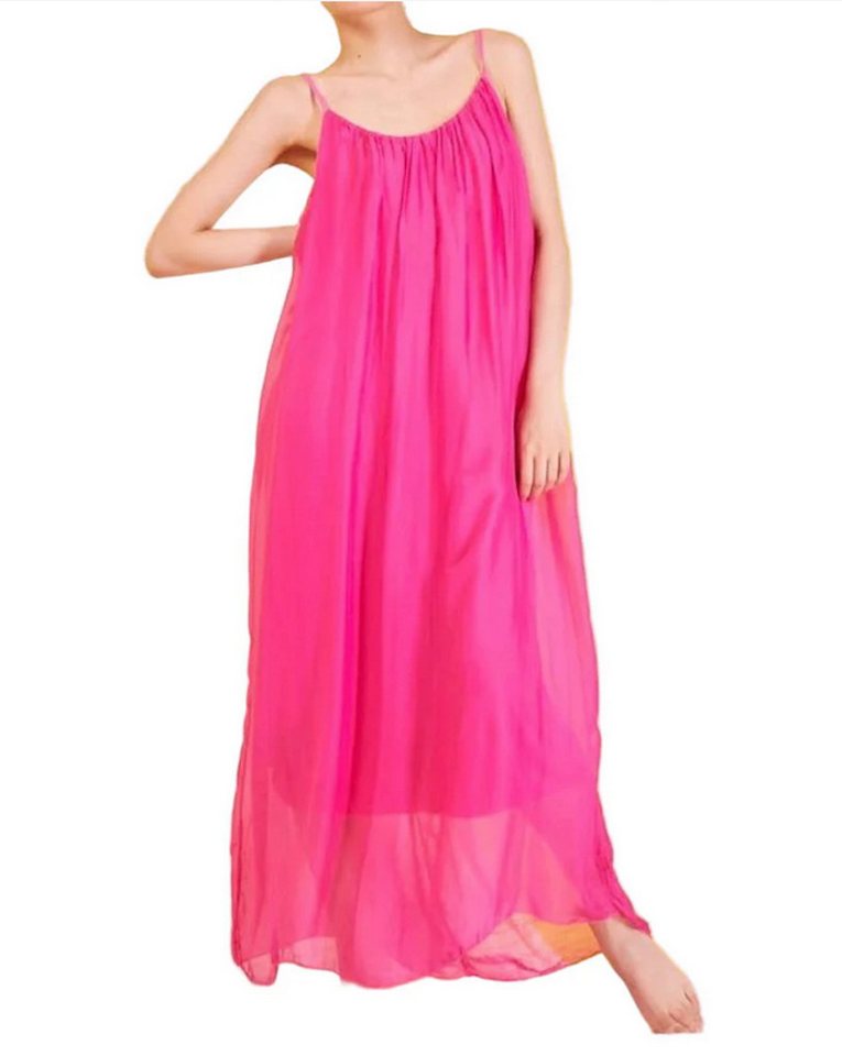 BZNA Sommerkleid Langes Seidenkleid Sommer DressUni Pailetten elegant mit Pailletten am Träger BZNA Sommerkleid Langes Seidenkleid Sommer DressUni Pailetten elegant mit Pailletten am Träger von BZNA