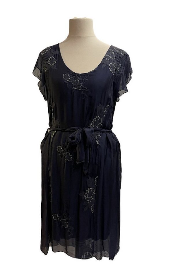 BZNA Sommerkleid Seidenkleid Sommer Herbst Kleid mit Muster von BZNA