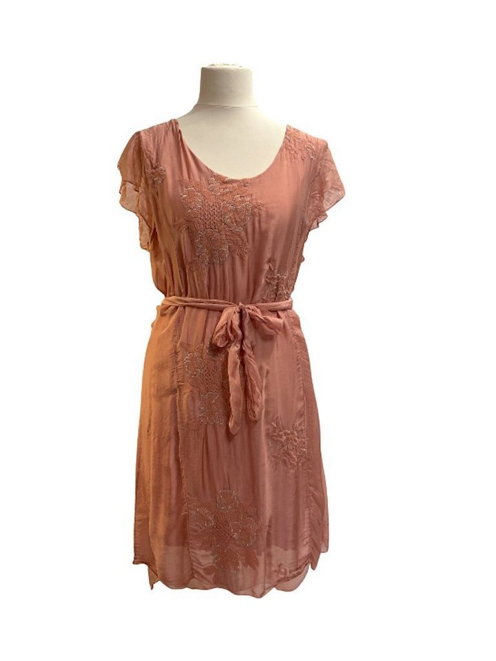 BZNA Sommerkleid Seidenkleid Sommer Herbst Kleid mit Muster von BZNA