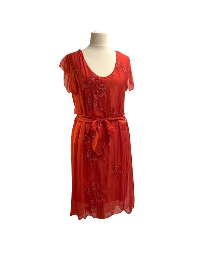 BZNA Sommerkleid Seidenkleid Sommer Herbst Kleid mit Muster von BZNA