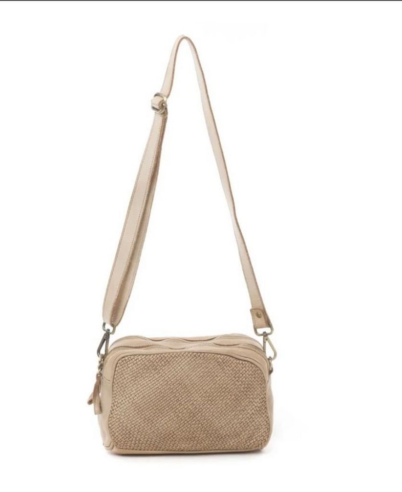 BZNA Umhängetasche Lucy Italy Designer Clutch Braided Ledertasche Schultertasche, geflochtenes Leder von BZNA