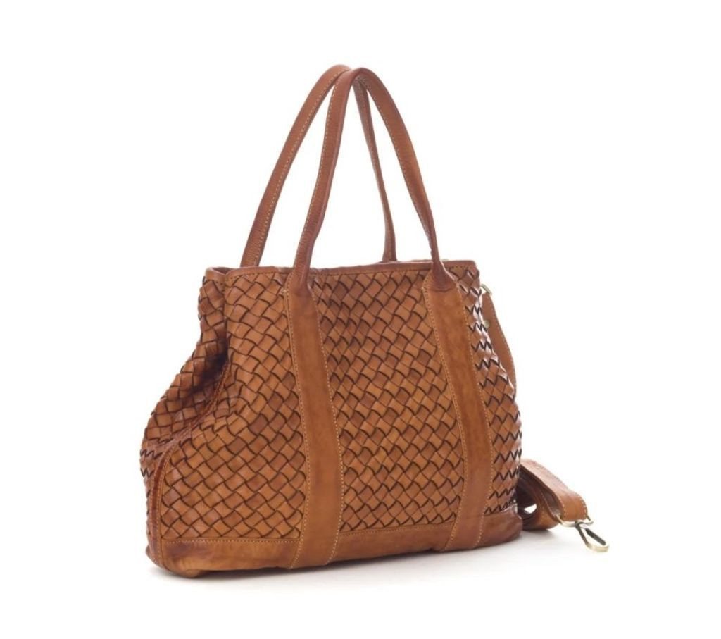 BZNA Umhängetasche Santa Italy Designer Handtasche Ledertasche Schultertasche von BZNA