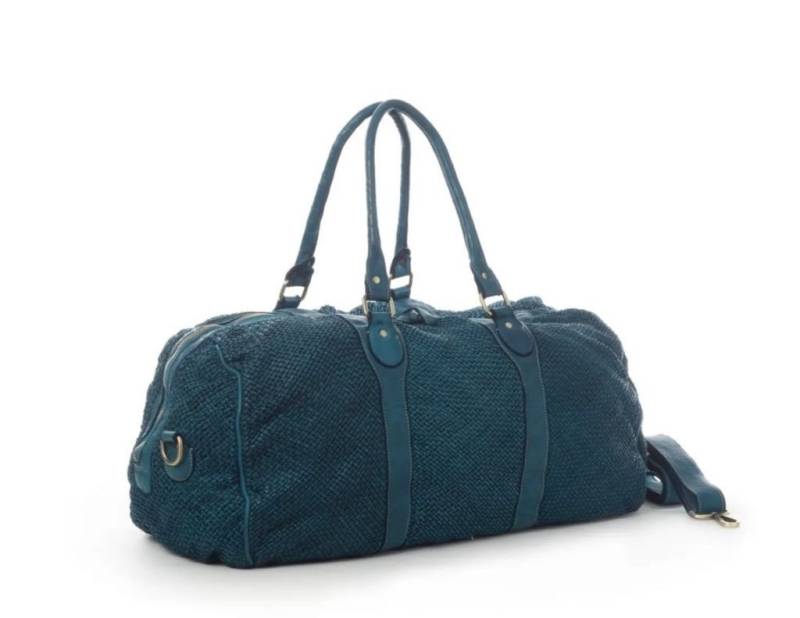 BZNA Weekender Shopper Viona Designer Reise Sport Shopper Schultertasche, geflochtenes Leder von BZNA