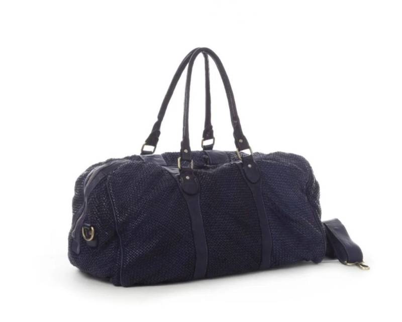 BZNA Weekender Shopper Viona Designer Reise Sport Shopper Schultertasche, geflochtenes Leder von BZNA