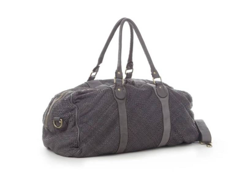 BZNA Weekender Shopper Viona Designer Reise Sport Shopper Schultertasche, geflochtenes Leder von BZNA