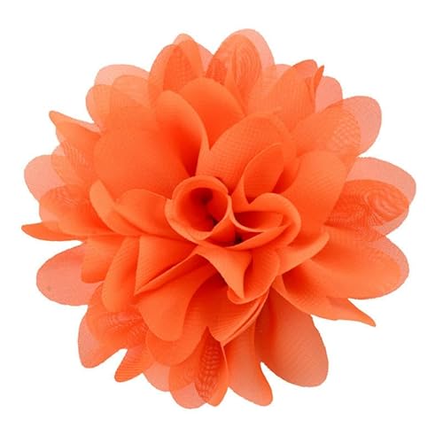 BZSDDY 10 * 11 CM 10 stücke Gold Chiffon Tuch Blume Anstecknadel Abzeichen Blume Corsage Satin Blume/rose Anstecknadel Brosche Pin Für Frauen Braut von BZSDDY