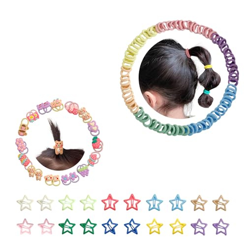 BZUEPRS 230 Stück Haargummis Mädchen & 30 Stück Haarklammer, Bunt Nahtlose Zopfgummis Baby, Mini Haarbänder Elastisch für Kleinkinder BZUEPRS 230 Stück Haargummis Mädchen & 30 Stück Haarklammer, Bunt Nahtlose Zopfgummis Baby, Mini Haarbänder Elastisch für Kleinkinder von BZUEPRS