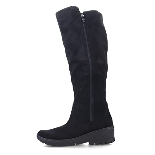 BZees Damen Brandy Kniehohe Stiefel, schwarz, 39 EU Weit von BZees