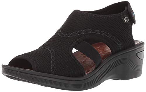 BZees Damen Dream Sandale, schwarz (Netzstoff), 37 EU Weit von BZees