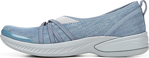 BZees Damen Nischen-Slipper Sneaker, Gewaschener Denim-Stoff, 42 EU Weit von BZees