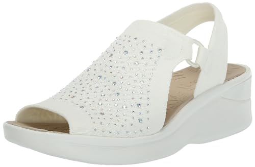 BZees Damen Star Bright Sandale, Leuchtendes Weiß, 37 EU von BZees