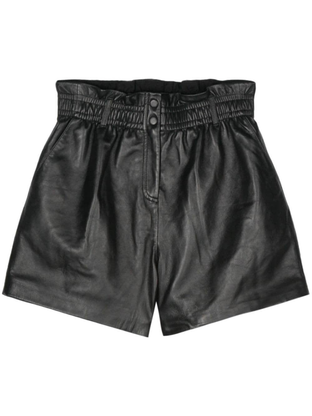 Ba&Sh Aglae Shorts aus Leder - Schwarz von Ba&Sh