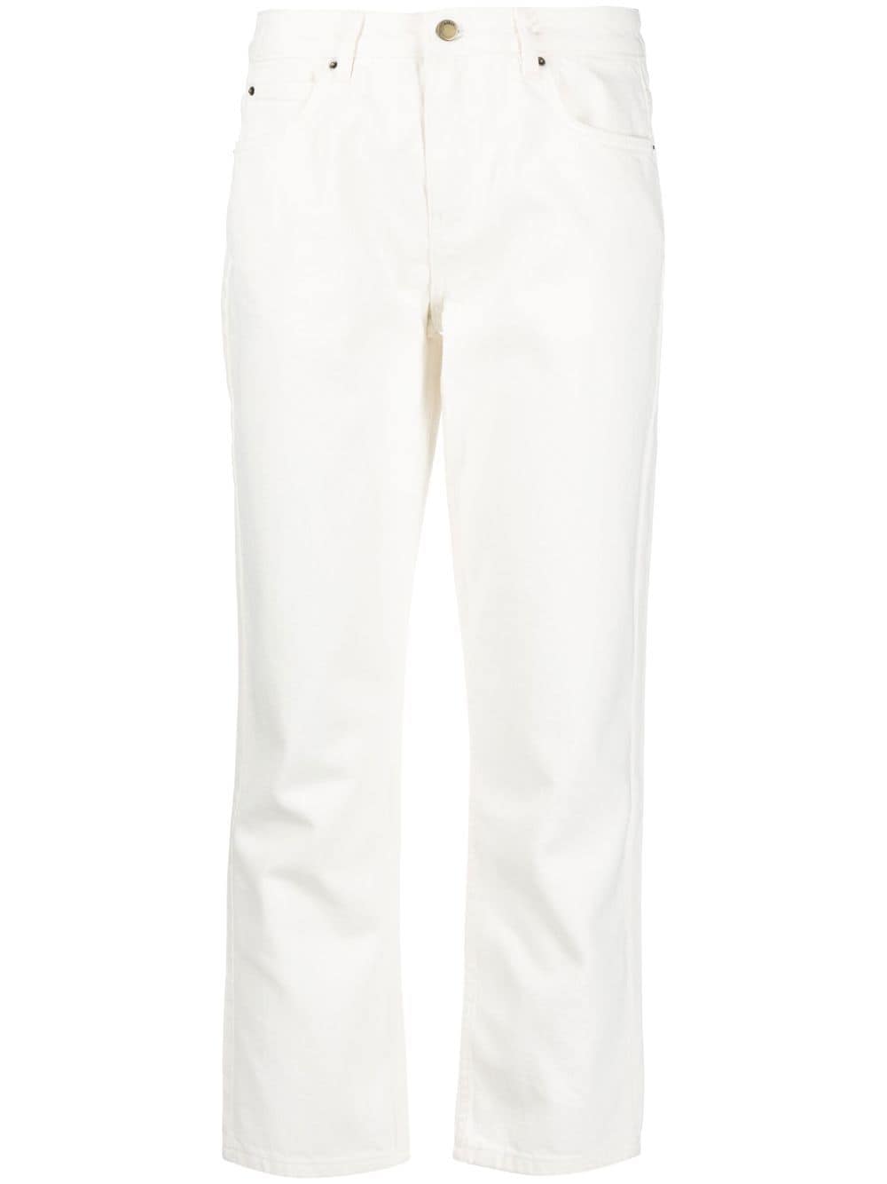 Ba&Sh Halbhohe Cropped-Jeans - Weiß von Ba&Sh