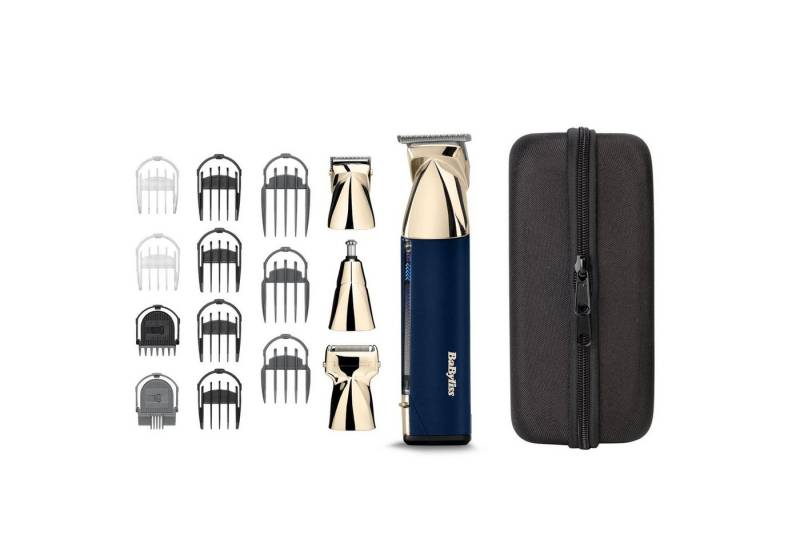 BaByliss Elektrorasierer MT992E SUPER - X METALSERIE, 100% wasserdicht, 4 Aufsätze, High-Performance Multitrimmer von BaByliss