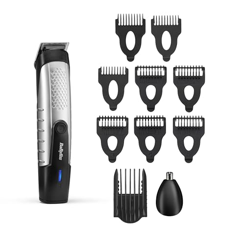 BaByliss Lithium Power Bartschneider Schnurlos Inklusive Nasenhaartrimmer Wasserdicht Geschenke für Männer Schwarz BaByliss Lithium Power Bartschneider Schnurlos Inklusive Nasenhaartrimmer Wasserdicht Geschenke für Männer Schwarz von BaByliss