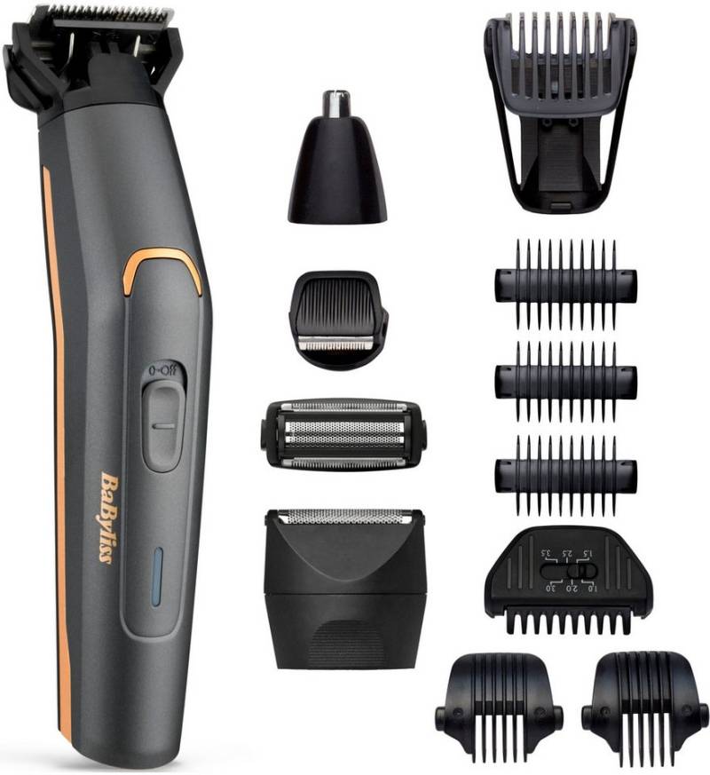 BaByliss Multifunktionstrimmer Graphite Multi Trimmer MT987E, Langlebige Graphit-Klinge, 12-in-1 Funktionr von BaByliss