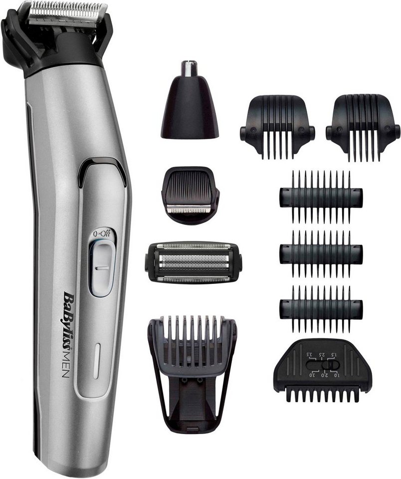 BaByliss Multifunktionstrimmer MT861E MEN, 11-in-1 Titanium Multigrooming Set für Gesicht & Körper von BaByliss